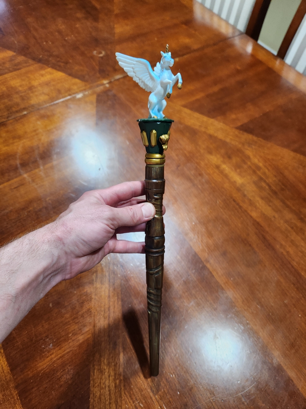 Fantasy Pegasus Magic Wand - White and Brown Kids Toy
